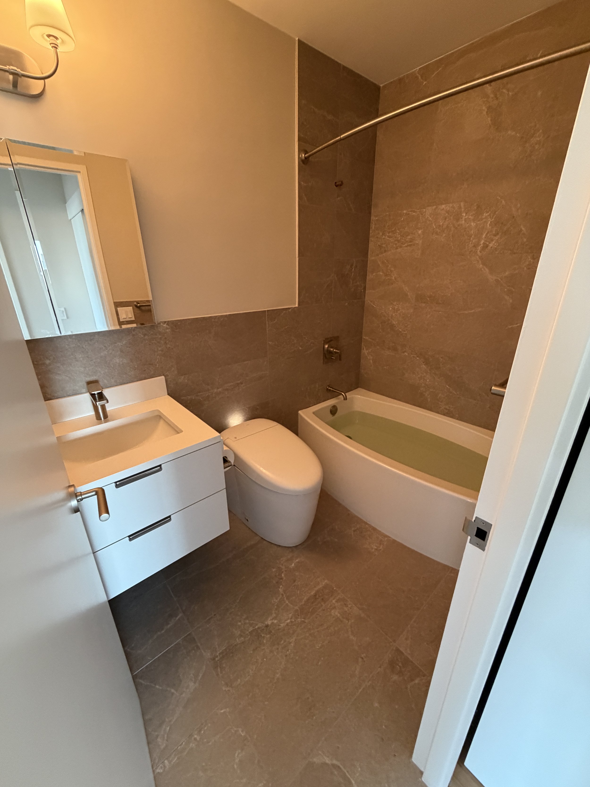 Mint bathroom renovation — bathroom gallery 12